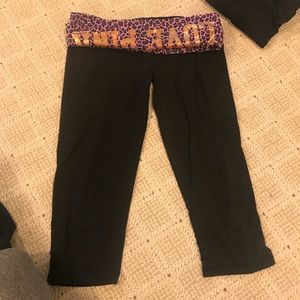 Cropped fold over leggings
